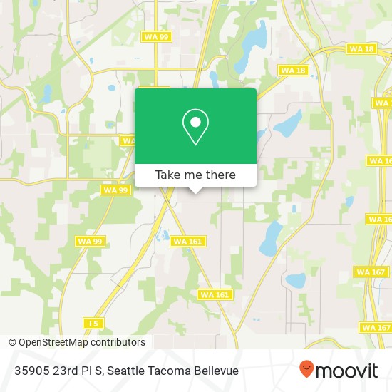 Mapa de 35905 23rd Pl S, Federal Way, WA 98003