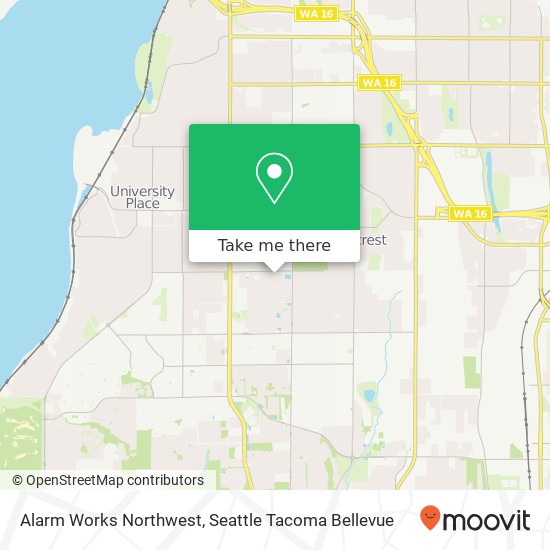 Alarm Works Northwest, 3508 69th Ave W map