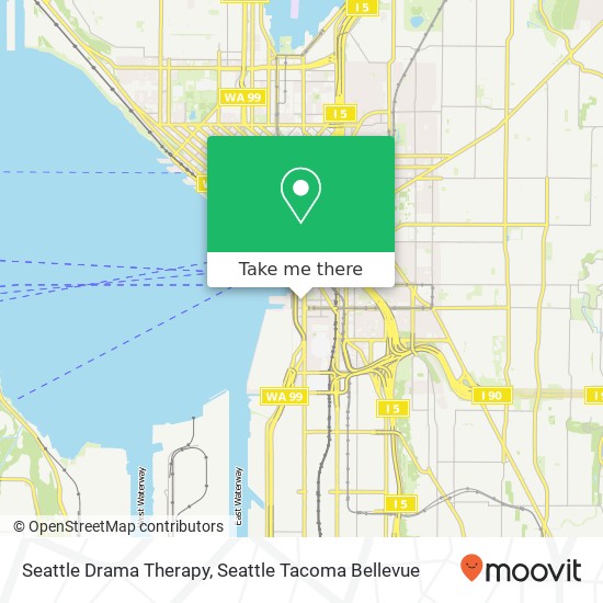 Mapa de Seattle Drama Therapy, S Main St