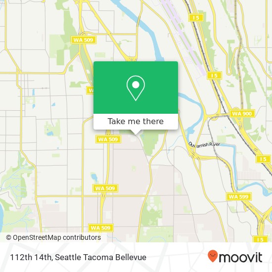 112th 14th, Seattle, WA 98168 map