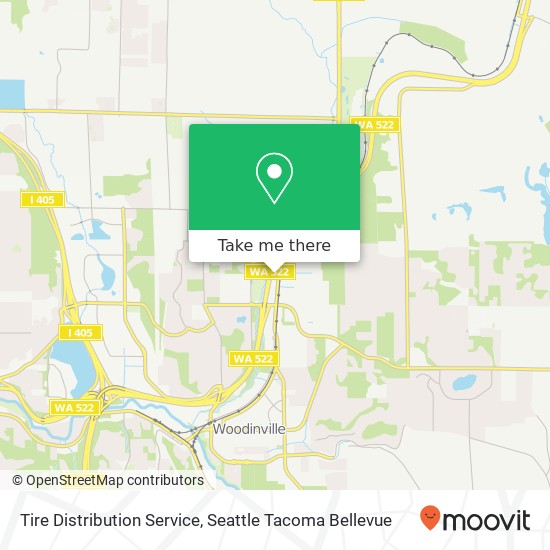 Mapa de Tire Distribution Service, 19919 Woodinville-Snohomish Rd NE Woodinville, WA 98072