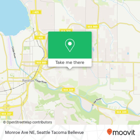 Monroe Ave NE, Renton, WA 98056 map