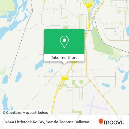 Mapa de 6344 Littlerock Rd SW, Tumwater, WA 98512