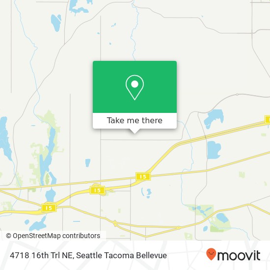 Mapa de 4718 16th Trl NE, Olympia, WA 98516