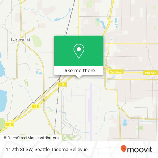 Mapa de 112th St SW, Lakewood (TACOMA), WA 98499