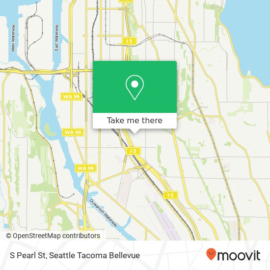 Mapa de S Pearl St, Seattle, WA 98108