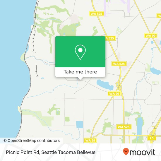 Mapa de Picnic Point Rd, Edmonds, WA 98026