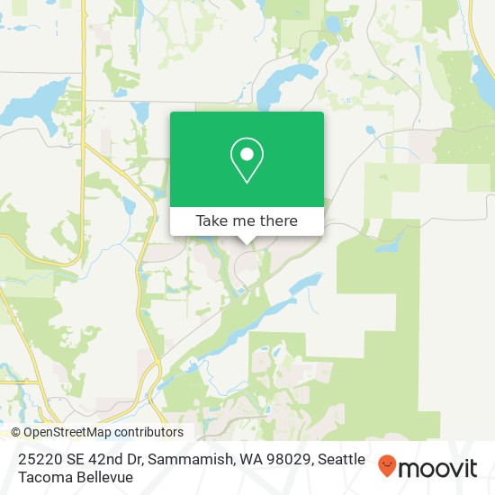 Mapa de 25220 SE 42nd Dr, Sammamish, WA 98029