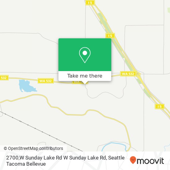 Mapa de 2700,W Sunday Lake Rd W Sunday Lake Rd, Stanwood, WA 98292