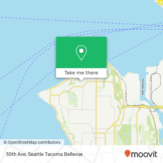 Mapa de 50th Ave, Seattle, WA 98116
