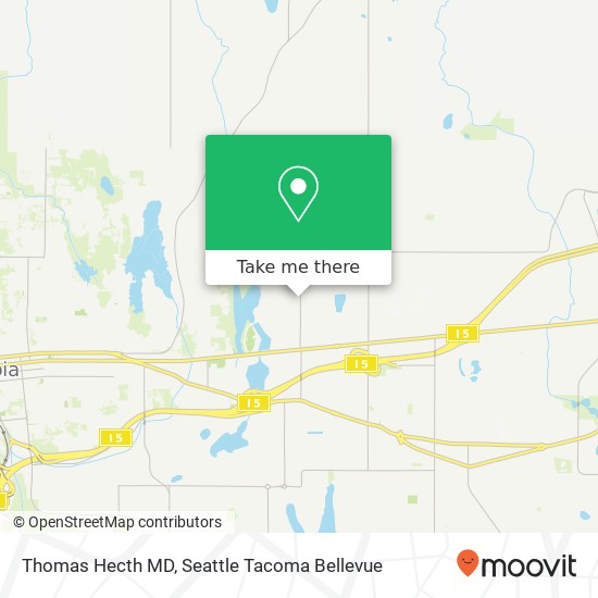 Mapa de Thomas Hecth MD, 413 Lilly Rd NE