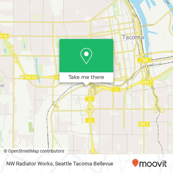 NW Radiator Works, 2120 S Tacoma Way map