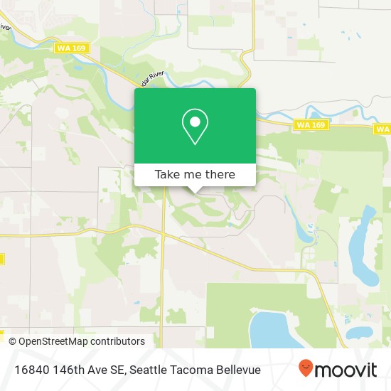 Mapa de 16840 146th Ave SE, Renton, WA 98058