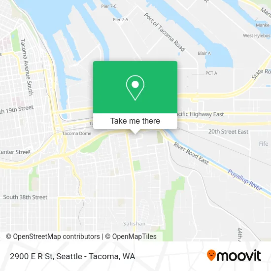 2900 E R St map
