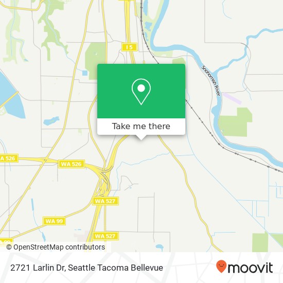 Mapa de 2721 Larlin Dr, Everett, WA 98203