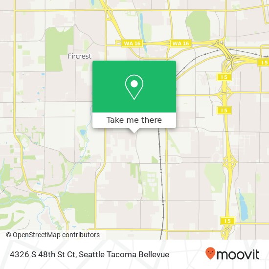 4326 S 48th St Ct, Tacoma, WA 98409 map