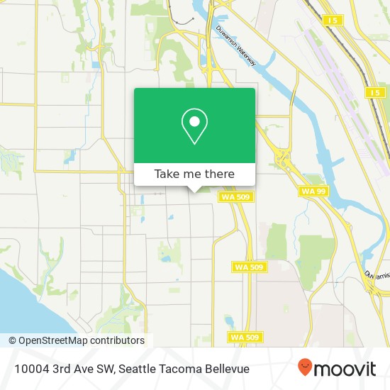 Mapa de 10004 3rd Ave SW, Seattle, WA 98146