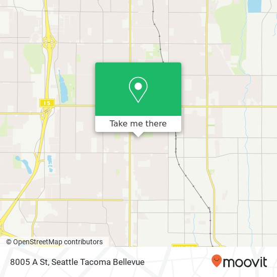 Mapa de 8005 A St, Tacoma, WA 98408