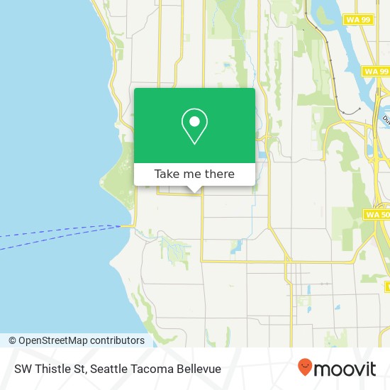 Mapa de SW Thistle St, Seattle, WA 98126