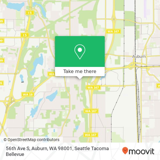 Mapa de 56th Ave S, Auburn, WA 98001