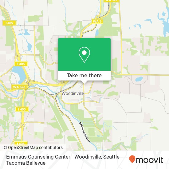 Mapa de Emmaus Counseling Center - Woodinville, 17924 140th Ave NE