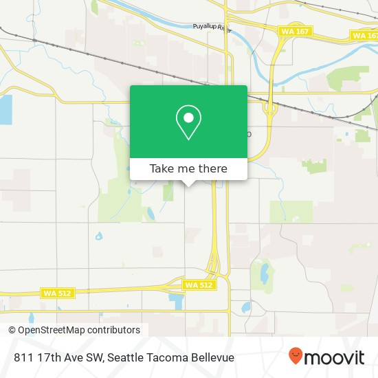 Mapa de 811 17th Ave SW, Puyallup, WA 98371
