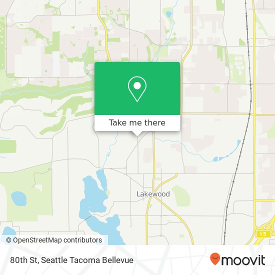 Mapa de 80th St, Lakewood, WA 98499