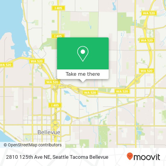 Mapa de 2810 125th Ave NE, Bellevue, WA 98005