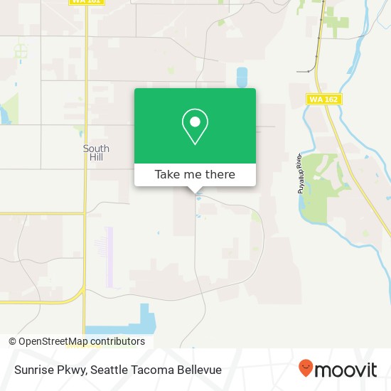 Mapa de Sunrise Pkwy, Puyallup, WA 98374