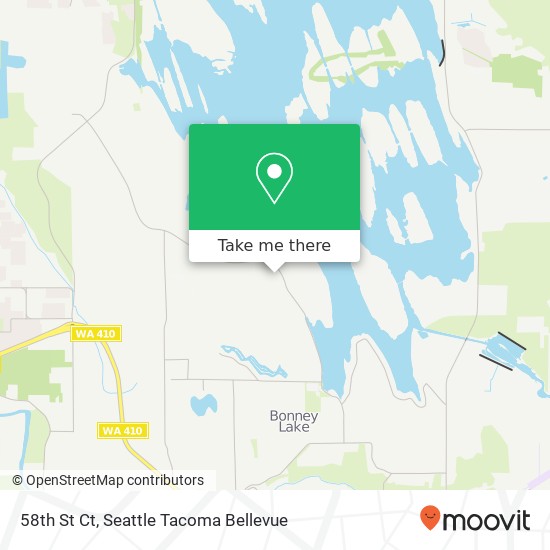 Mapa de 58th St Ct, Bonney Lake, WA 98391