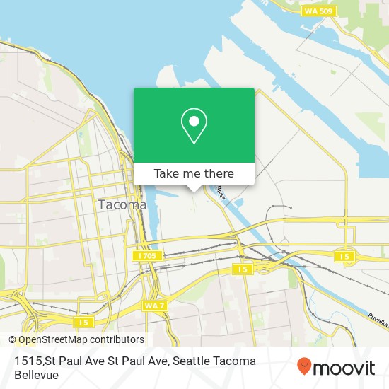 Mapa de 1515,St Paul Ave St Paul Ave, Tacoma, WA 98421