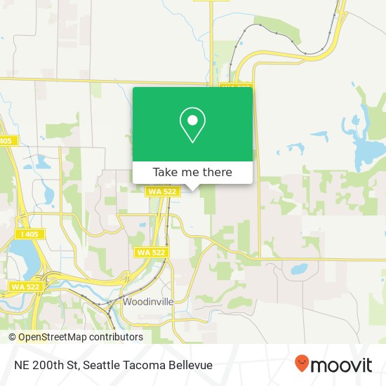 Mapa de NE 200th St, Woodinville, WA 98072