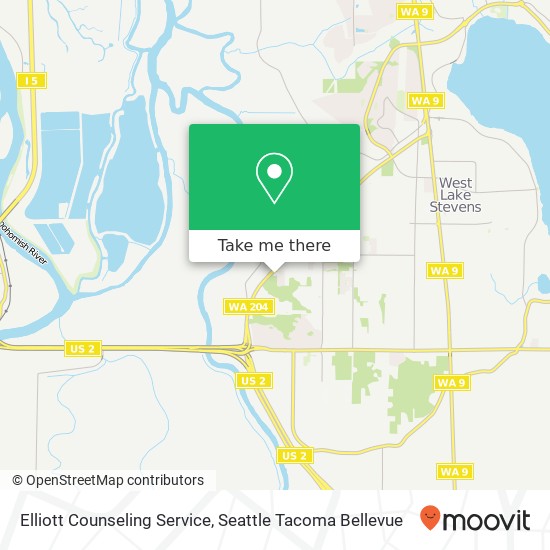 Mapa de Elliott Counseling Service, 7304 10th St SE