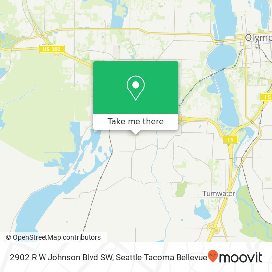 Mapa de 2902 R W Johnson Blvd SW, Tumwater, WA 98512