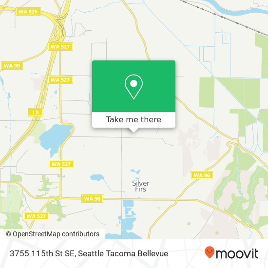 Mapa de 3755 115th St SE, Everett, WA 98208