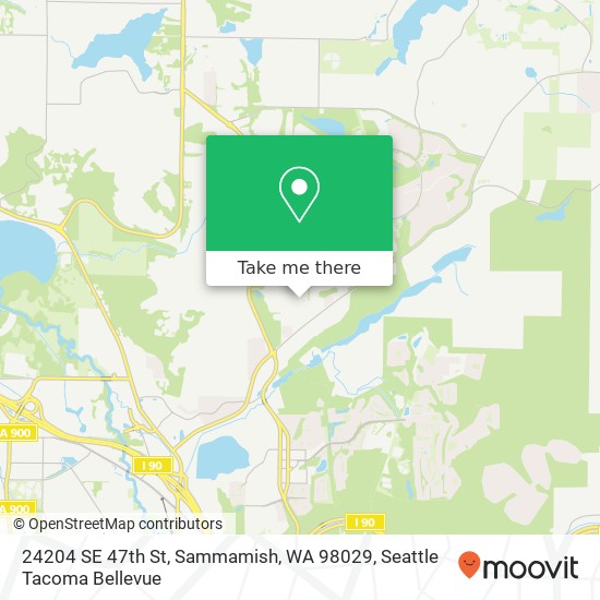 Mapa de 24204 SE 47th St, Sammamish, WA 98029