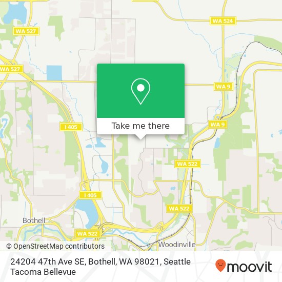 Mapa de 24204 47th Ave SE, Bothell, WA 98021