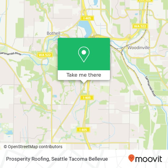 Prosperity Roofing map