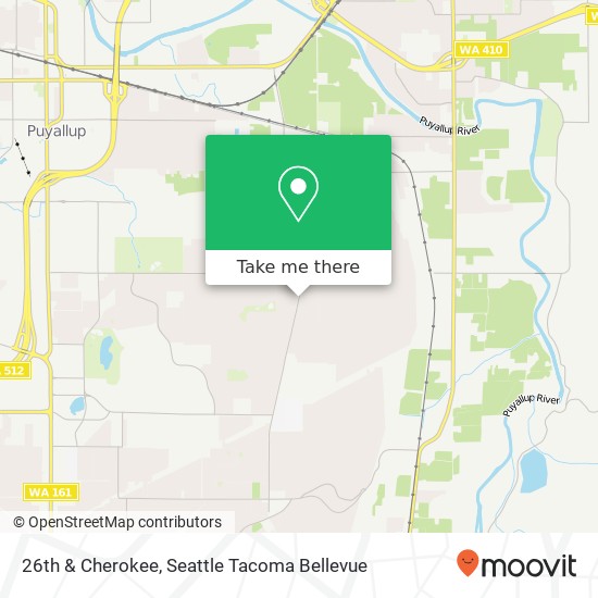 Mapa de 26th & Cherokee, Puyallup, WA 98374