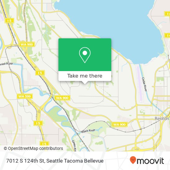 Mapa de 7012 S 124th St, Seattle, WA 98178