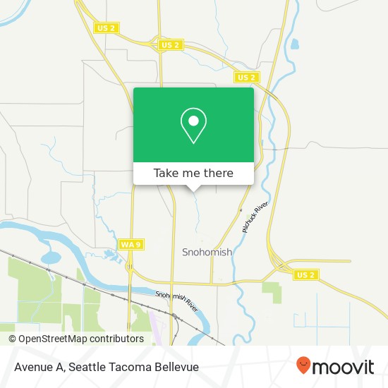 Mapa de Avenue A, Snohomish, WA 98290