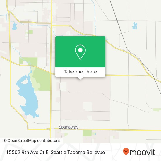 Mapa de 15502 9th Ave Ct E, Tacoma, WA 98445