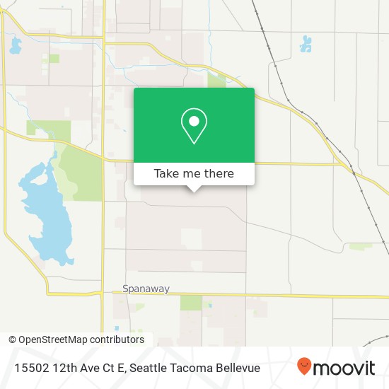 Mapa de 15502 12th Ave Ct E, Tacoma, WA 98445