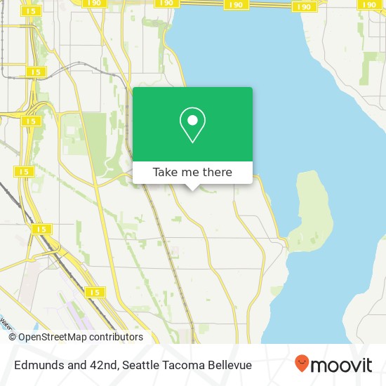 Mapa de Edmunds and 42nd, Seattle, WA 98118