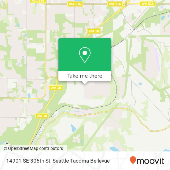 Mapa de 14901 SE 306th St, Kent, WA 98042