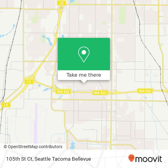 105th St Ct, Tacoma, WA 98444 map