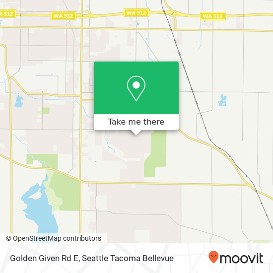Mapa de Golden Given Rd E, Tacoma, WA 98445