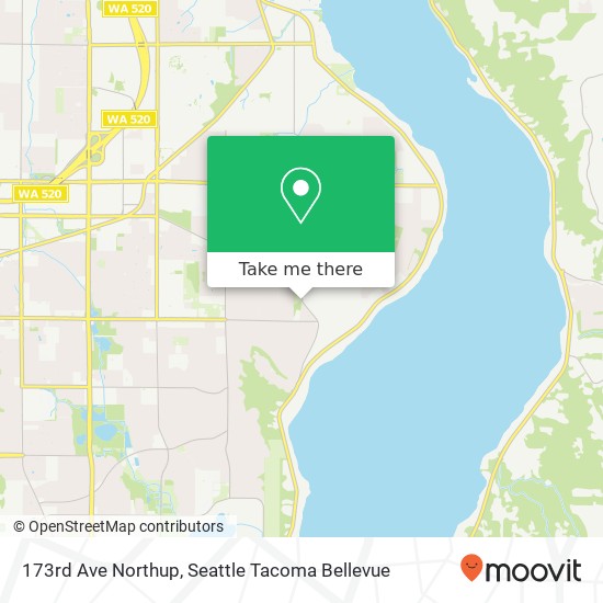 173rd Ave Northup, Bellevue, WA 98008 map