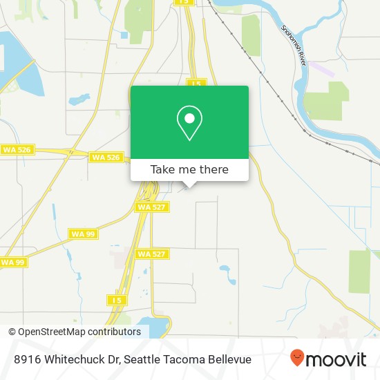 Mapa de 8916 Whitechuck Dr, Everett, WA 98208