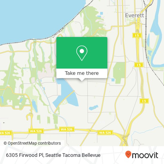 Mapa de 6305 Firwood Pl, Everett, WA 98203